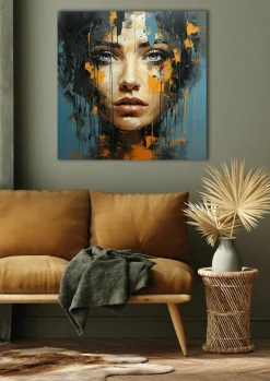 Sale Acrylglasbild BLUE EYE GIRL Acrylbilder