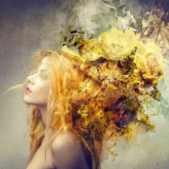 Best Acrylglasbild GOLDSCHOPF BLUME Acrylbilder|Glasbilder