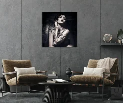 Clearance Acrylglasbild Tattoo Acrylbilder