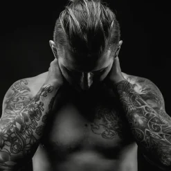 Clearance Acrylglasbild Tattoo Acrylbilder