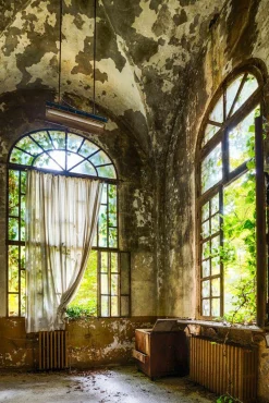 Best Acrylglasbild VERLASSENE VILLA Acrylbilder|Glasbilder