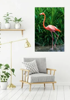 Hot Akustikbild ELEGANTER FLAMINGO Akustikbilder