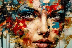 Hot Akustikbild EYES IN COLOUR Holzbilder|Bilder