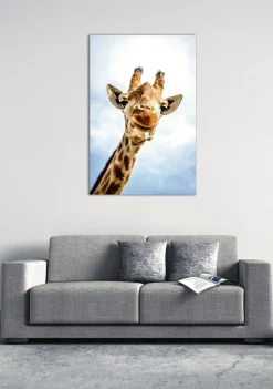 New Akustikbild LÄCHELNDE GIRAFFE Akustikbilder