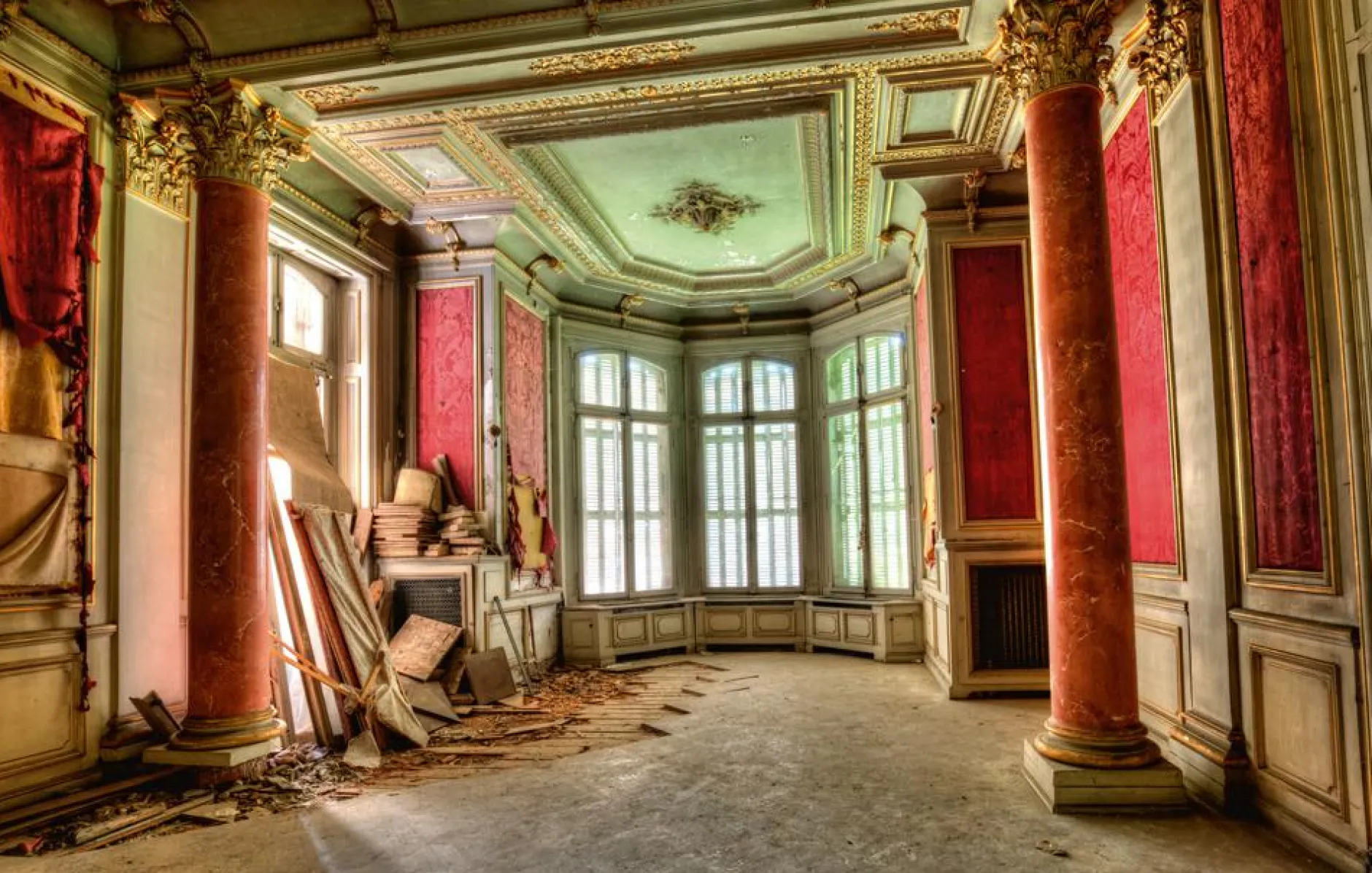 Hot Akustikbild LOST PLACE SALON Akustikbilder