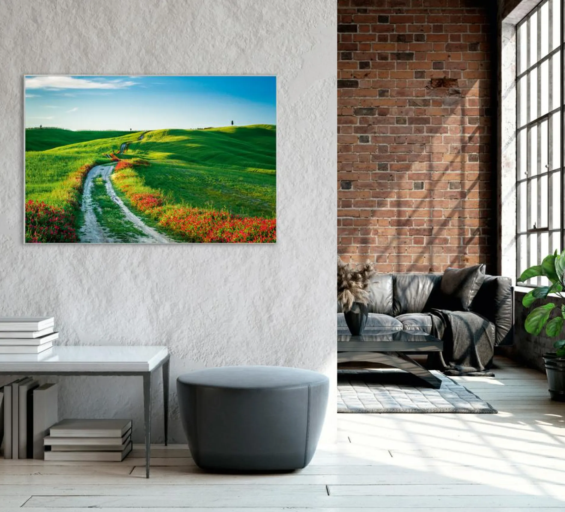 Clearance Akustikbild WEGESRAND MIT MOHN Akustikbilder