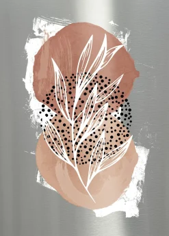 New Aludibondbild ART LEAVES IV Metallbilder