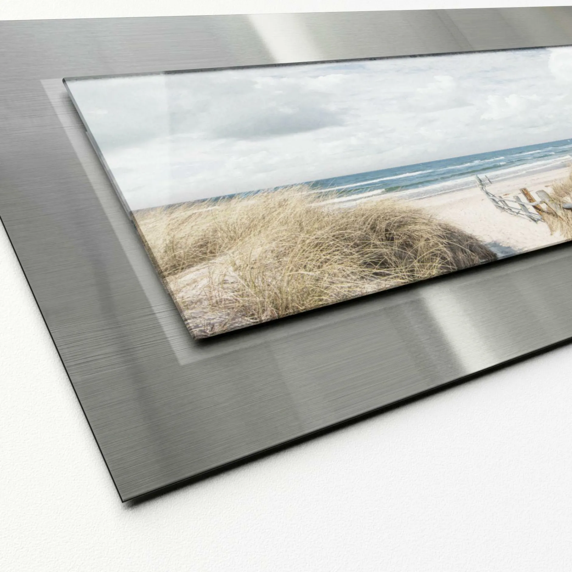 Outlet Aludibondbild BEACH I Metallbilder|Kunstdrucke