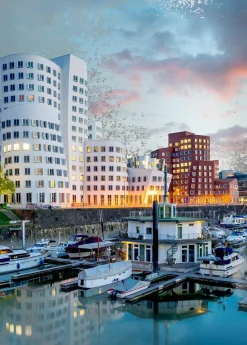 Outlet Aludibondbild DÜSSELDORF Metallbilder