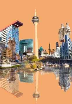 Aludibondbild DÜSSELDORF Metallbilder