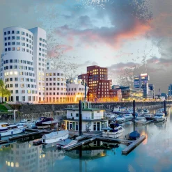 Hot Aludibondbild DÜSSELDORF Metallbilder|Bilder