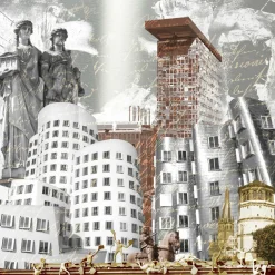 Discount Aludibondbild DÜSSELDORF Metallbilder|Kunstdrucke