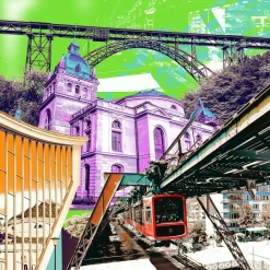 Sale Aludibondbild WUPPERTAL Metallbilder|Kunstdrucke