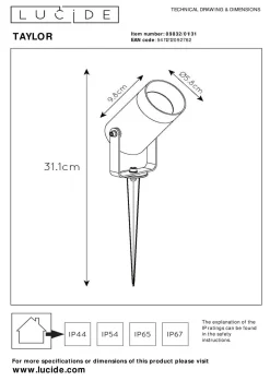 Best Außenleuchte TAYLOR Außenleuchten|Gartenleuchten