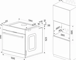 New Backofen Premiere 837650 Einbaugeräte|Einbaugeräte