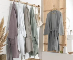 Clearance Bademantel MUSSELIN S/M Bademäntel|Bademäntel