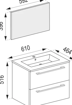 Online Badezimmerset BADINOS Komplette Badezimmer