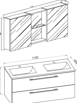 Clearance Badezimmerset BUDASI Komplette Badezimmer