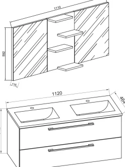 New Badezimmerset BUDASI Komplette Badezimmer