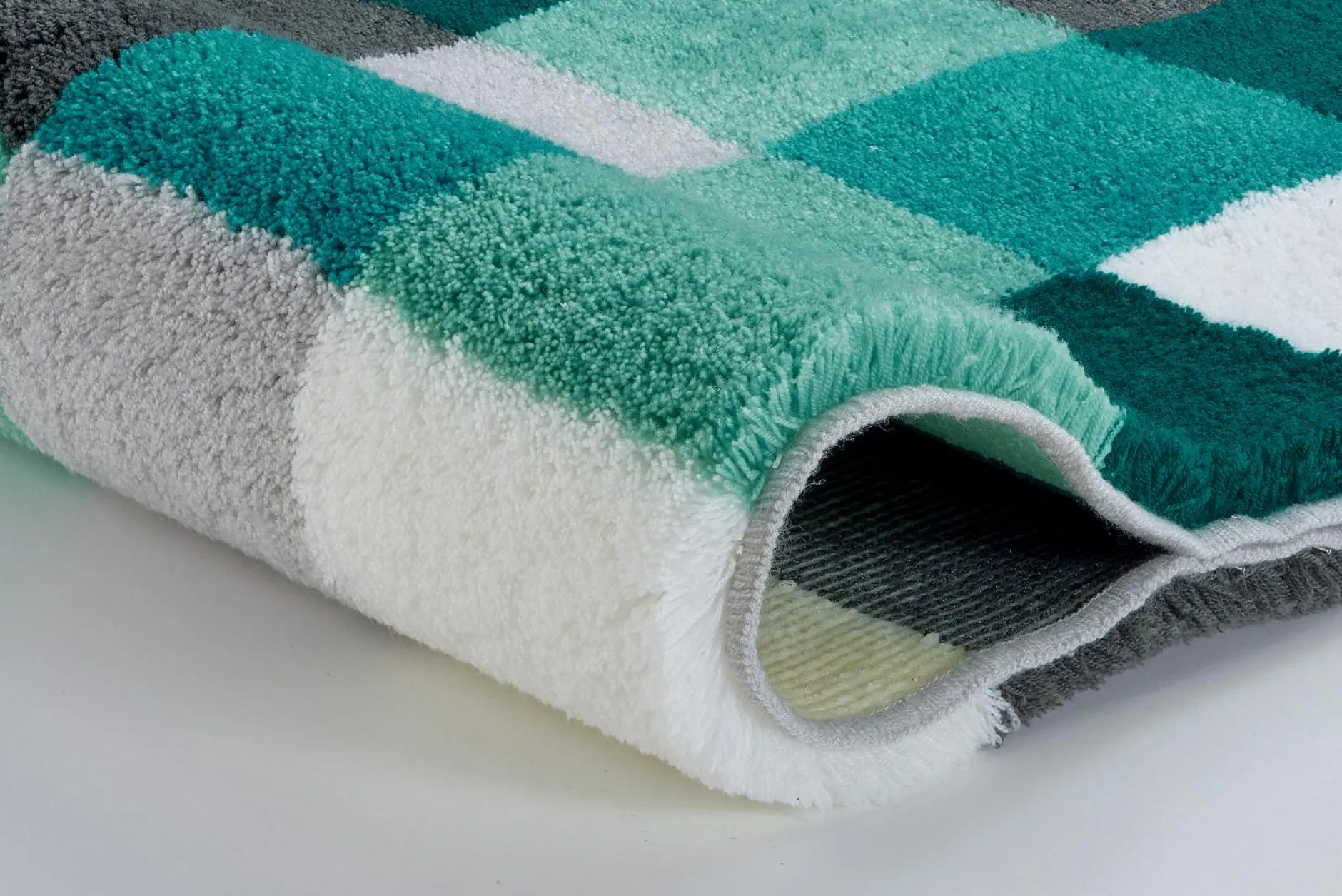 New Badteppich petrol Badematten