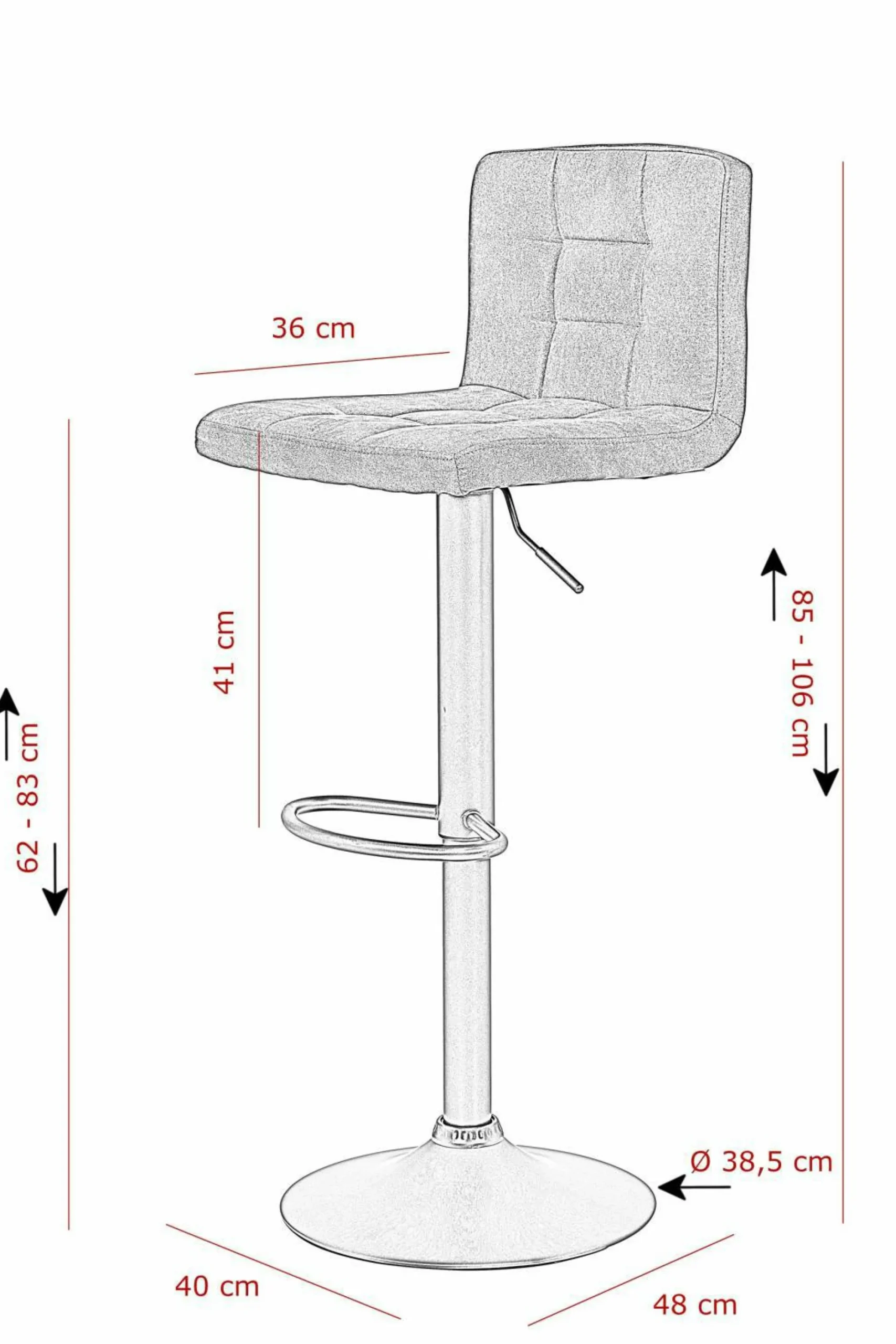 New Barhocker AMANDA I H 2er Set Barhocker