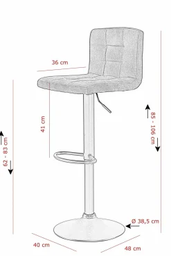 Barhocker AMANDA II H 2er Set Barhocker