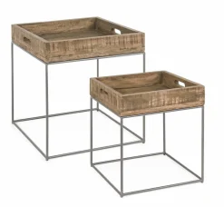 Sale Beistelltisch NARVIK 2er Set Beistelltische|Beistelltische