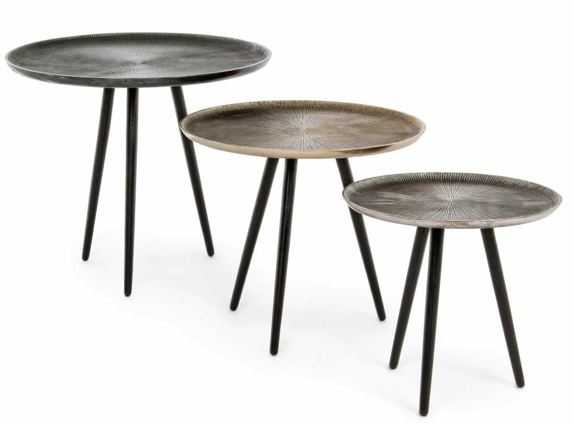 Hot Beistelltisch TAHIR 3er Set Beistelltische|Beistelltische