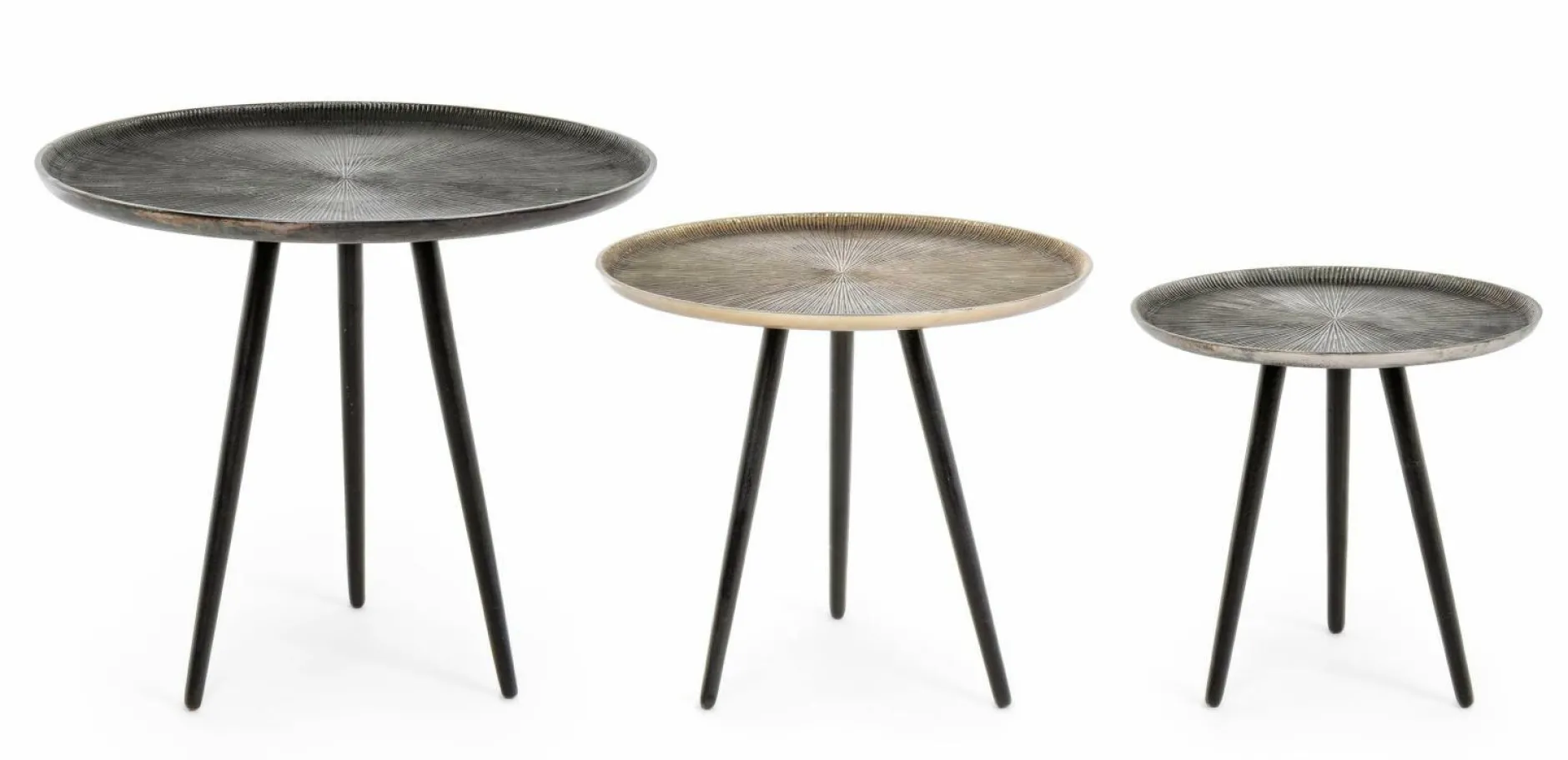 Hot Beistelltisch TAHIR 3er Set Beistelltische|Beistelltische