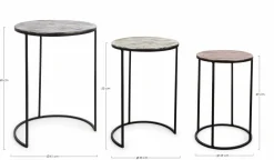 Best Beistelltisch TAHIR 3er Set Beistelltische|Beistelltische