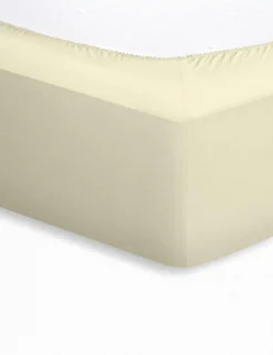 Discount Bettlaken Baumwolle ecru Spannbettlaken|Spannbetttücher