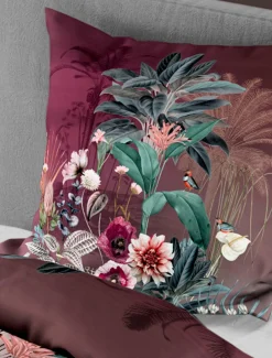 Online Bettwäsche Mako-Satin rubin Bettwäsche|Bettwäsche