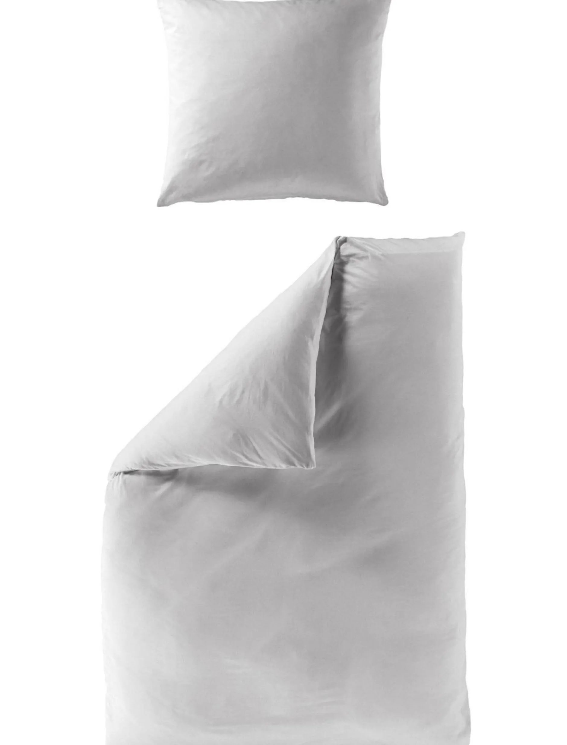 Clearance Bettwäsche Mako-Satin silber Bettwäsche|Bettwäsche