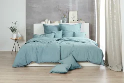 Sale Bettwäsche Renforcé grau-grün Bettwäsche|Bettwäsche