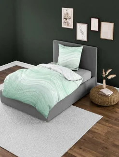 New Bettwäsche Seersucker grün Bettwäsche|Bettwäsche