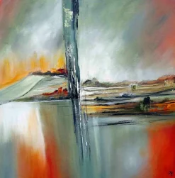 New Bild ABSTRAKTE LANDSCHAFT Originalbilder