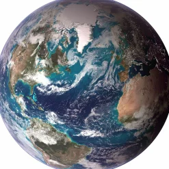 Best Bild CIRCLE ART BLUE MARBLE Kunstdrucke