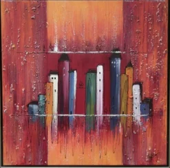 Discount Bild LONG HOUSES RED Originalbilder