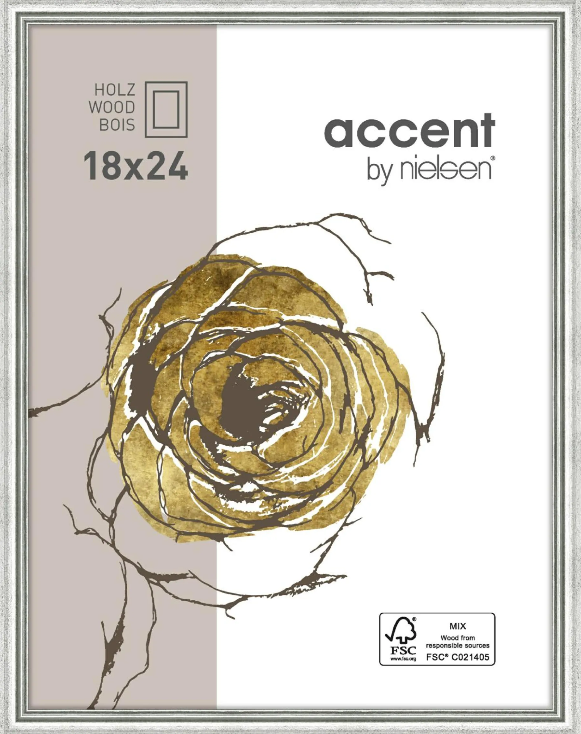 Best Bilderrahmen silber ASCOT Bilderrahmen