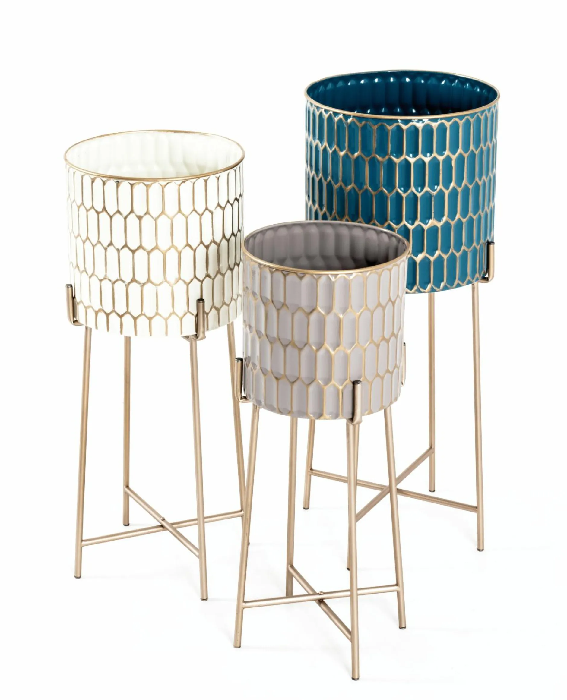 Blumensäule 3er Set Pflanz- Und Übertöpfe