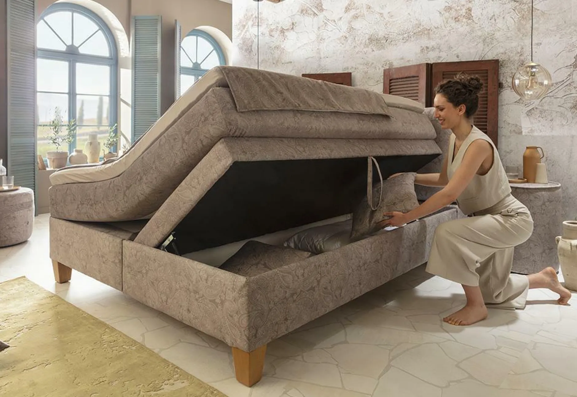 Outlet Boxspringbett FERRARA Boxspringbetten