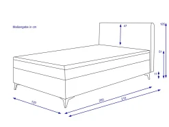 Discount Boxspringbett EIBAR Betten|Boxspringbetten