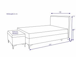 Outlet Boxspringbett BARELL Boxspringbetten