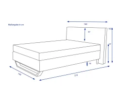 Outlet Boxspringbett BILLUND Betten|Boxspringbetten