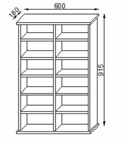 Discount CD/DVD-Turm Ronul Büroregale