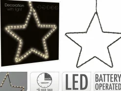 Christbaumschmuck Hänger Stern LED Weihnachtsbeleuchtung