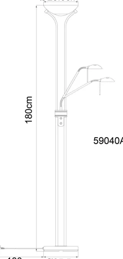 Outlet Deckenfluter LEONAS Stehleuchten|Stehlampen