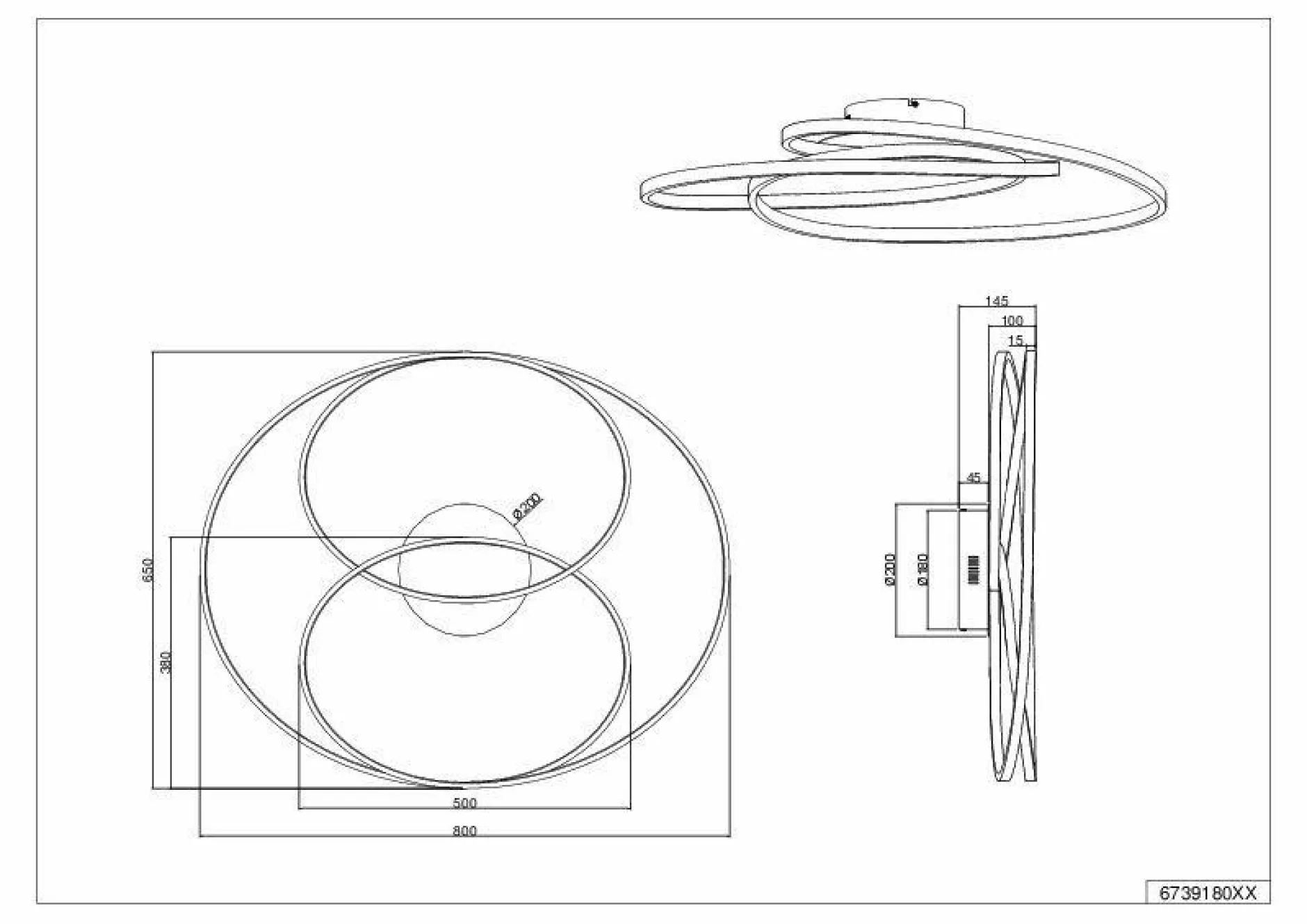 Hot Deckenleuchte GALE Deckenleuchten|Dielenleuchten