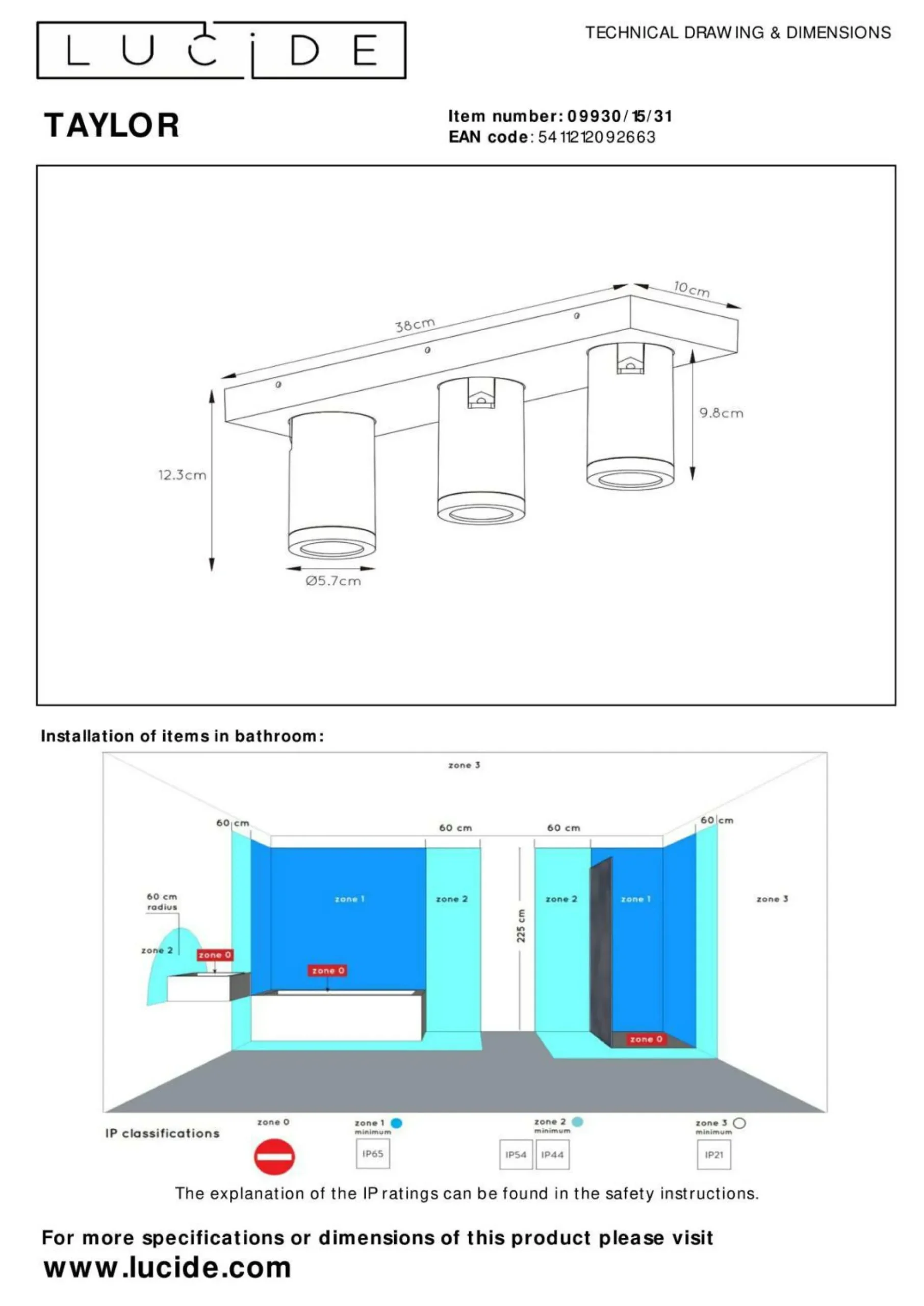 New Deckenleuchte TAYLOR Deckenleuchten|Dielenleuchten