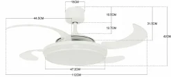 Discount Deckenventilator EVO 1 LED Led-Leuchten|Ventilatoren
